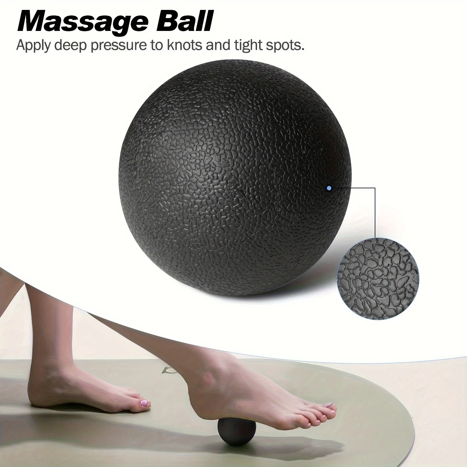 5-in-1 Foam Roller Set For Deep Tissue Massage, Muscle Improved Mobility, High-Density Back Roller For Whole Body Relieves Muscle Pain Muscle Massage